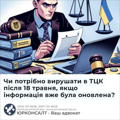 Чи потрібно вирушати в ТЦК після 18 травня, якщо інформація вже була оновлена?