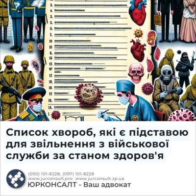 Список хвороб, які є підставою для звільнення з військової служби за станом здоров'я