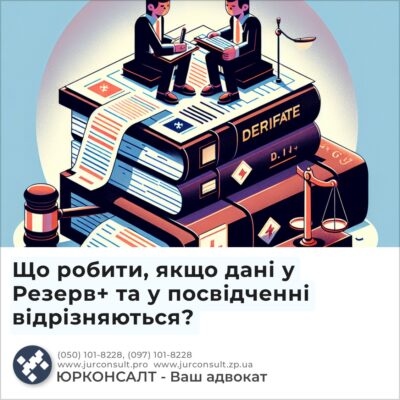 Що робити, якщо дані у Резерв+ та у посвідченні відрізняються?