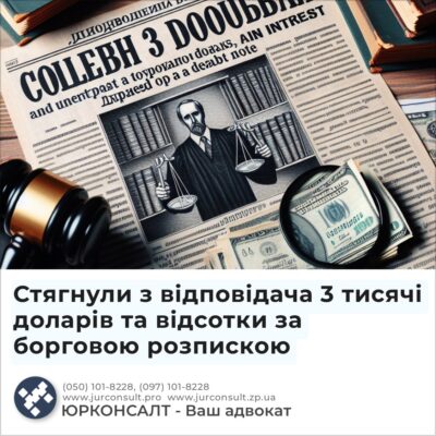 Стягнули з відповідача 3 тисячі доларів та відсотки за борговою розпискою